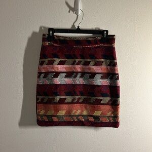 Maje Multicolor Patterned Pencil Skirt Size 36/ S